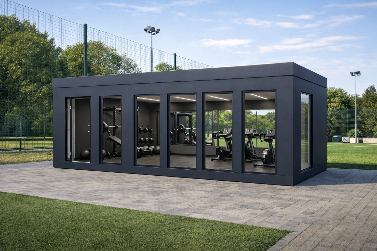 Siłownia publiczna przy Orliku — GymBox 10×4 dla Gminy Kałuszyn